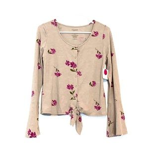 🦋 Arizona Button Up Bell Long Sleeve Sz Med